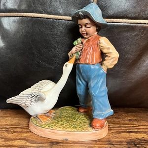 Holland mold boy and goose
